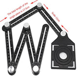 Amenitee Six-Sided Aluminum Alloy Angle Measuring Tool